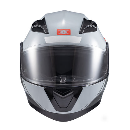 CAPACETE TEXX GLADIATOR V3 MAKAN CINZA E VERMELHO