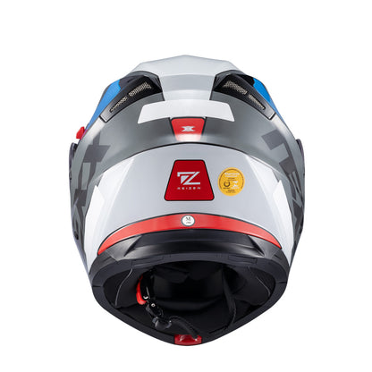 CAPACETE TEXX GLADIATOR V3 REISEN AZUL, VERMELHO E BRANCO