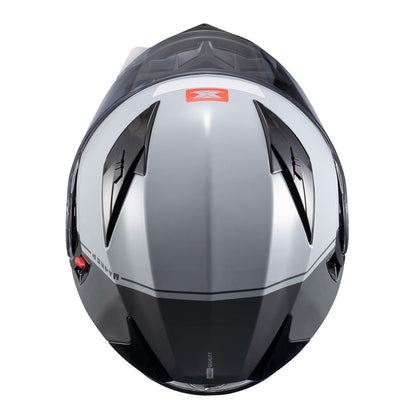 CAPACETE TEXX GLADIATOR V3 MAKAN CINZA E VERMELHO