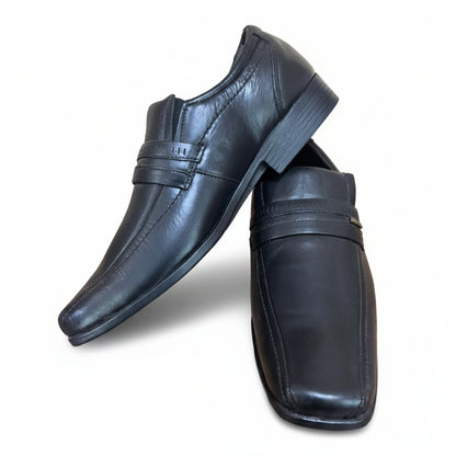 Sapato Social Masculino Preto de Couro
