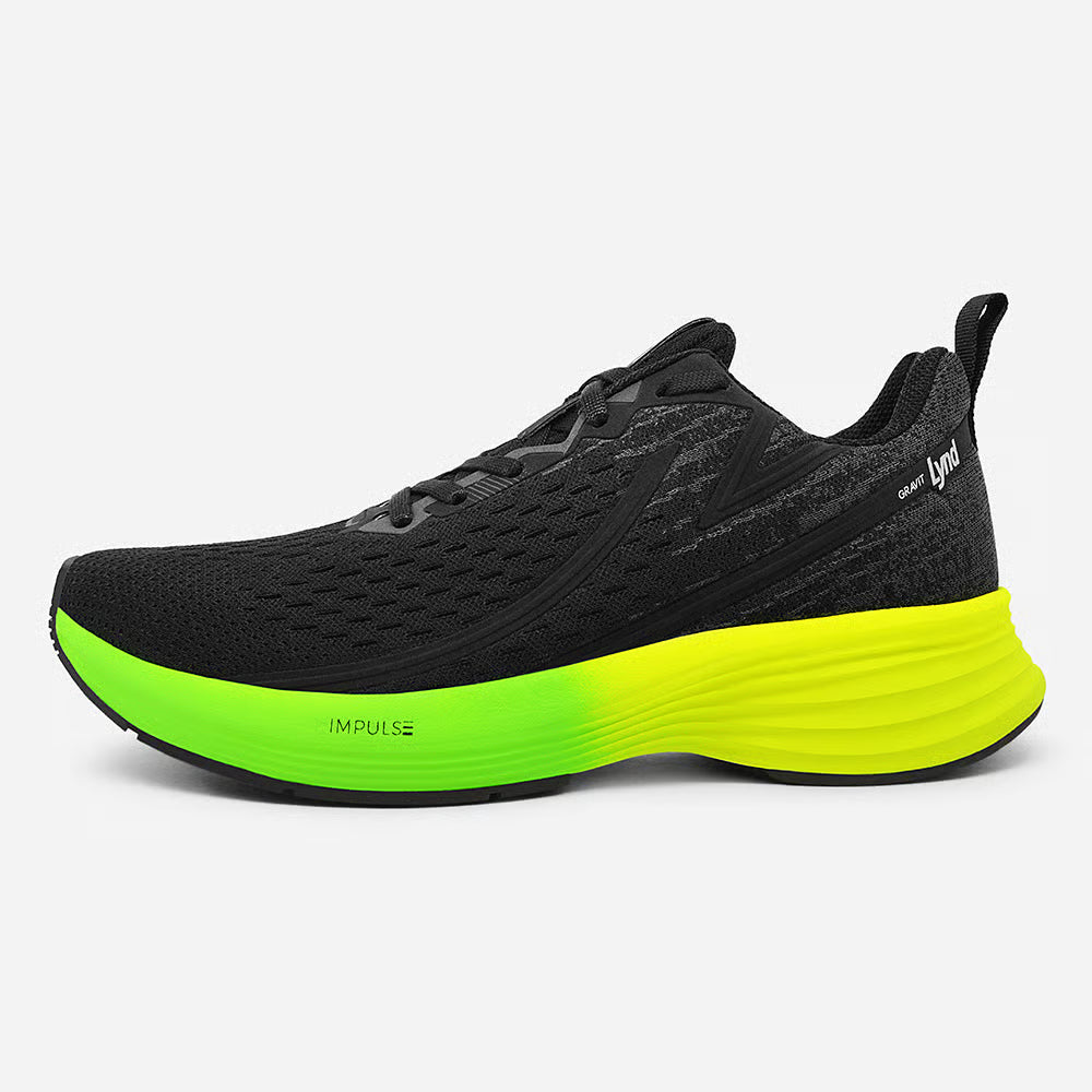 Tênis Lynd Gravit Flux Preto Verde Limão
