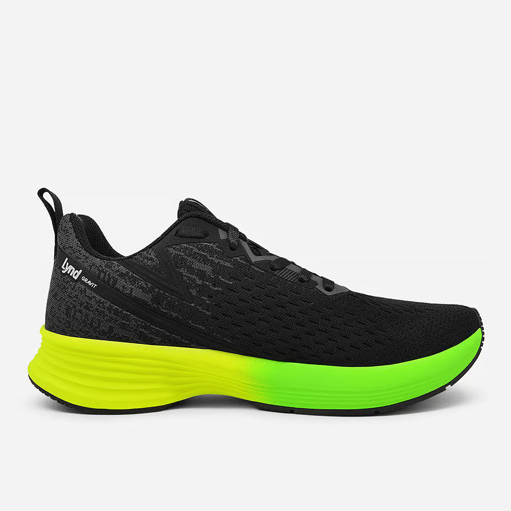 Tênis Lynd Gravit Flux Preto Verde Limão