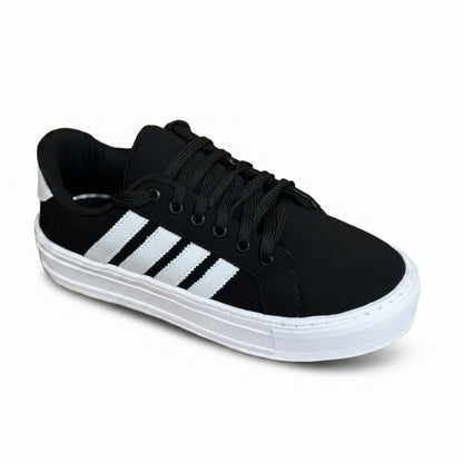 Tênis Feminino Flatform Casual Preto BX66