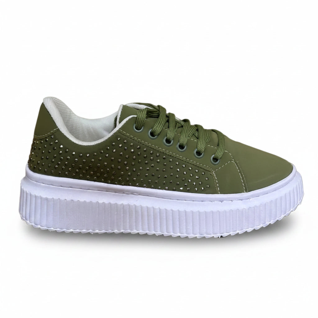 Tênis Feminino BX66 Verde Oliva