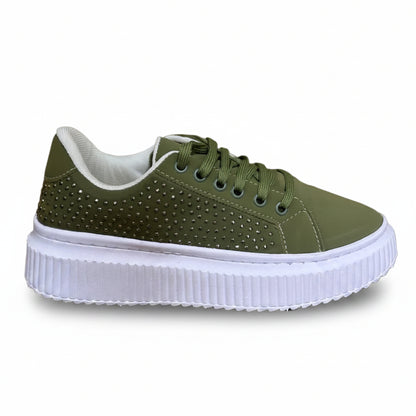 Tênis Feminino BX66 Verde Oliva