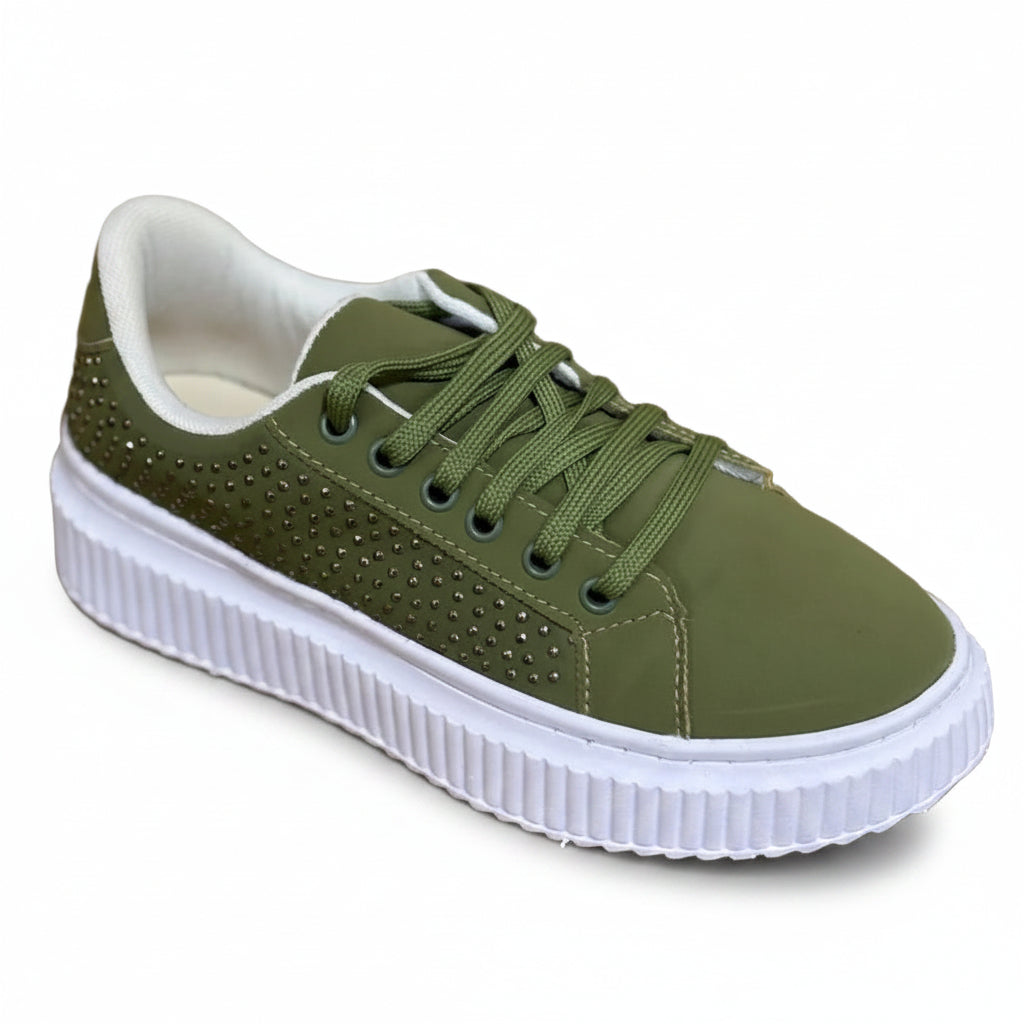 Tênis Feminino BX66 Verde Oliva