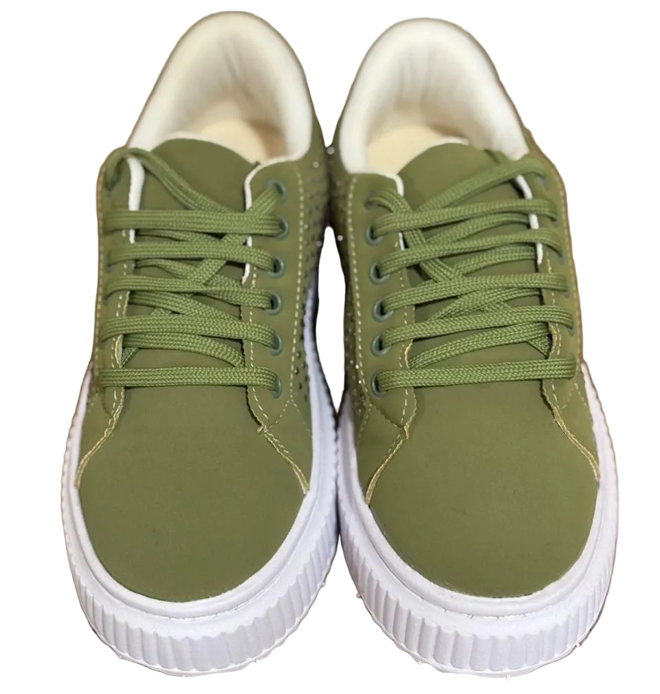 Tênis Feminino BX66 Verde Oliva
