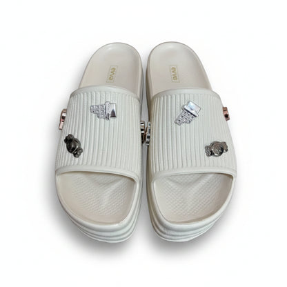 Sandália Slide Feminina EVA Off White