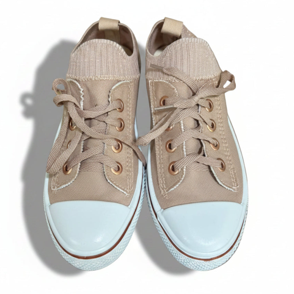 Tênis Casual Feminino Slip On Rosé