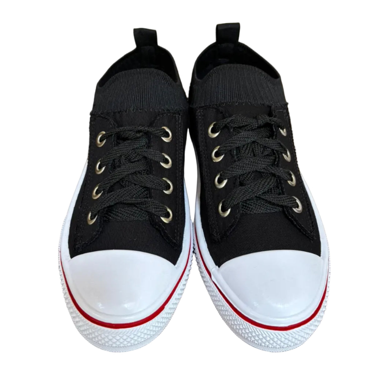 Tênis Casual Feminino Slip On Preto