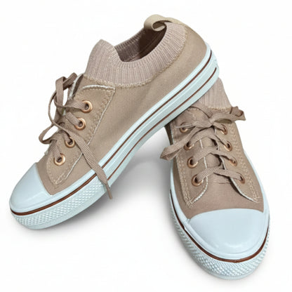 Tênis Casual Feminino Slip On Rosé