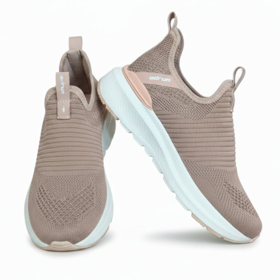 Tênis Feminino Adrum Slip On Knit Rosé
