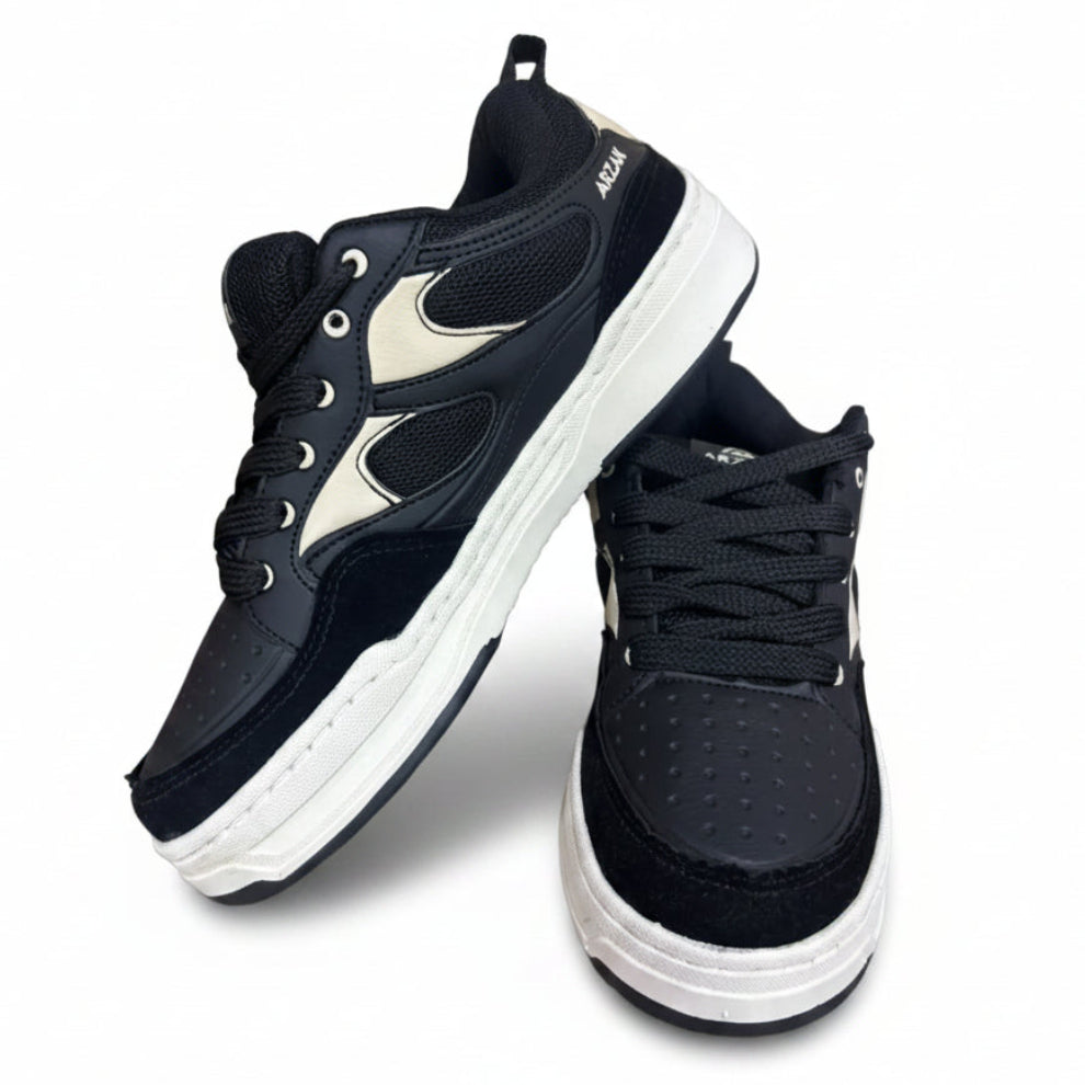 Tênis Masculino Arzak Preto e Off White