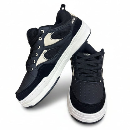 Tênis Masculino Arzak Preto e Off White