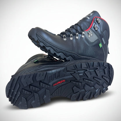 Bota Masculina para Motociclismo Huron Preta Cano Baixo