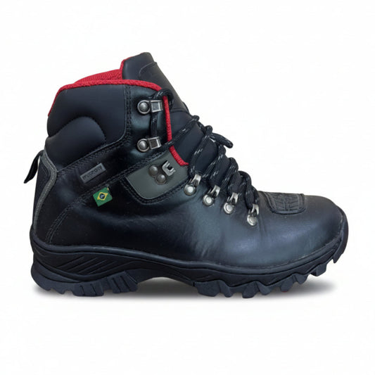 Bota Masculina para Motociclismo Huron Preta Cano Baixo