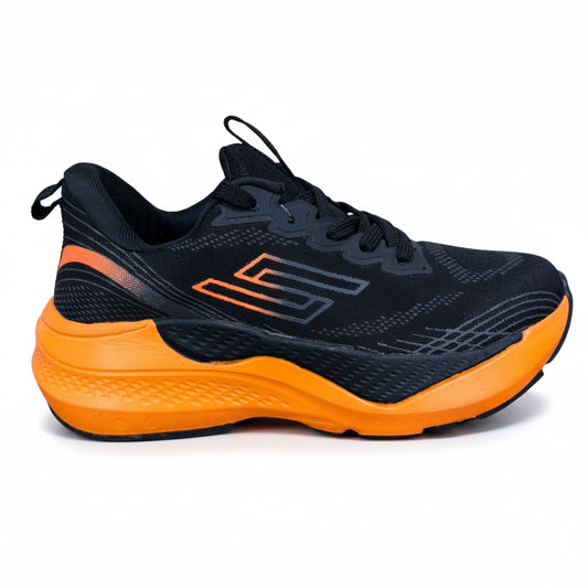 Tênis Star Flex Masculino Preto e Laranja