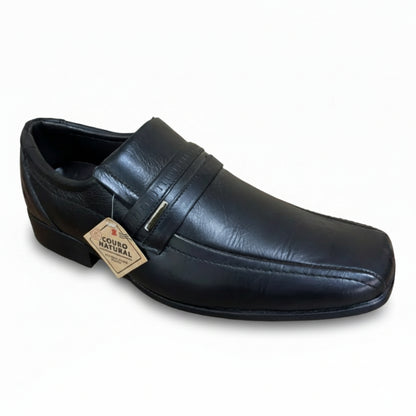 Sapato Social Masculino Preto de Couro