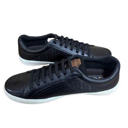 Sapatênis Preto em Couro BX66