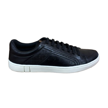 Sapatênis Preto em Couro BX66
