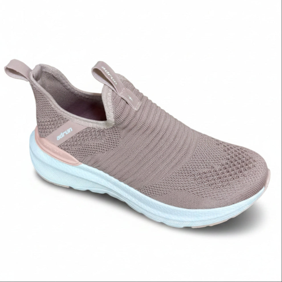Tênis Feminino Adrum Slip On Knit Rosé
