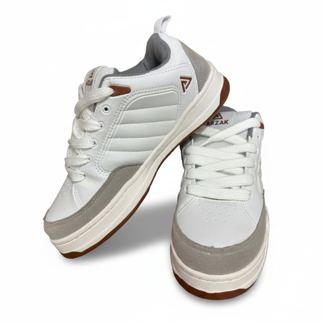 Tênis Masculino Arzak Branco com Cinza