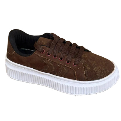 Tênis Feminino Marrom Glitter BX66