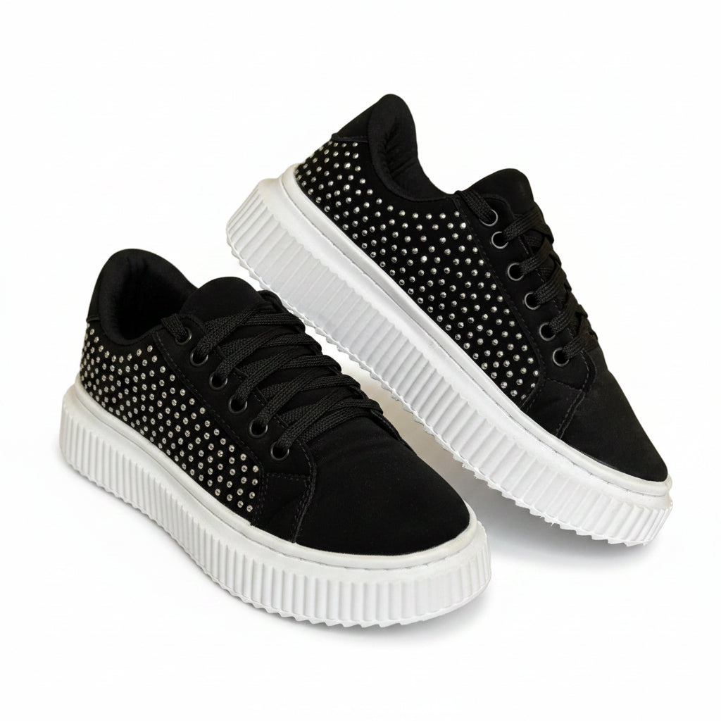 Tênis Casual Feminino Preto BX66