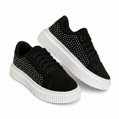 Tênis Casual Feminino Preto BX66