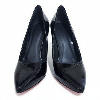 Scarpin Feminino Preto Verniz com Solado Vermelho