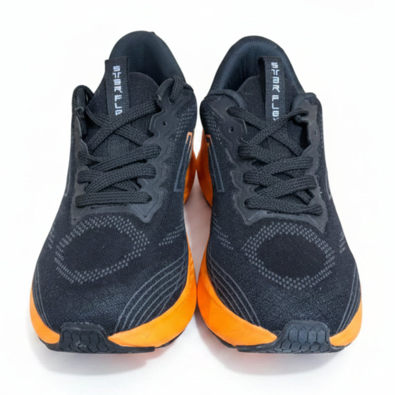 Tênis Star Flex Masculino Preto e Laranja