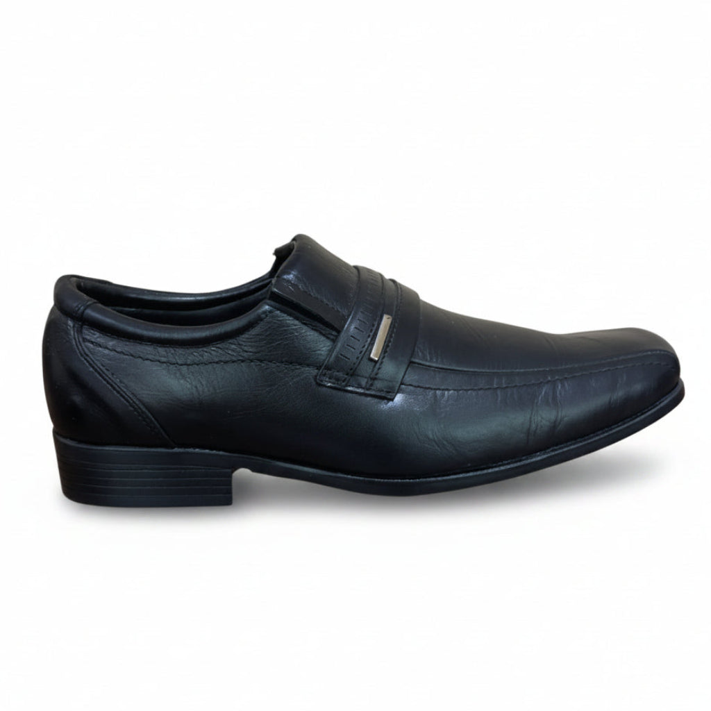 Sapato Social Masculino Preto de Couro