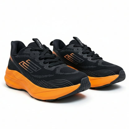 Tênis Star Flex Masculino Preto e Laranja