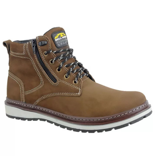 Bota Couro Nobuck Casual Chumbo