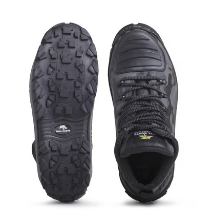 Bota Coturno Camuflada em Couro