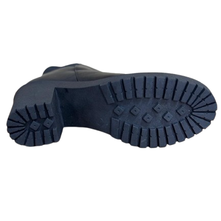 Bota Feminina em Couro Preto BX66