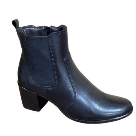 Bota Feminina em Couro BX66 Salto Bloco