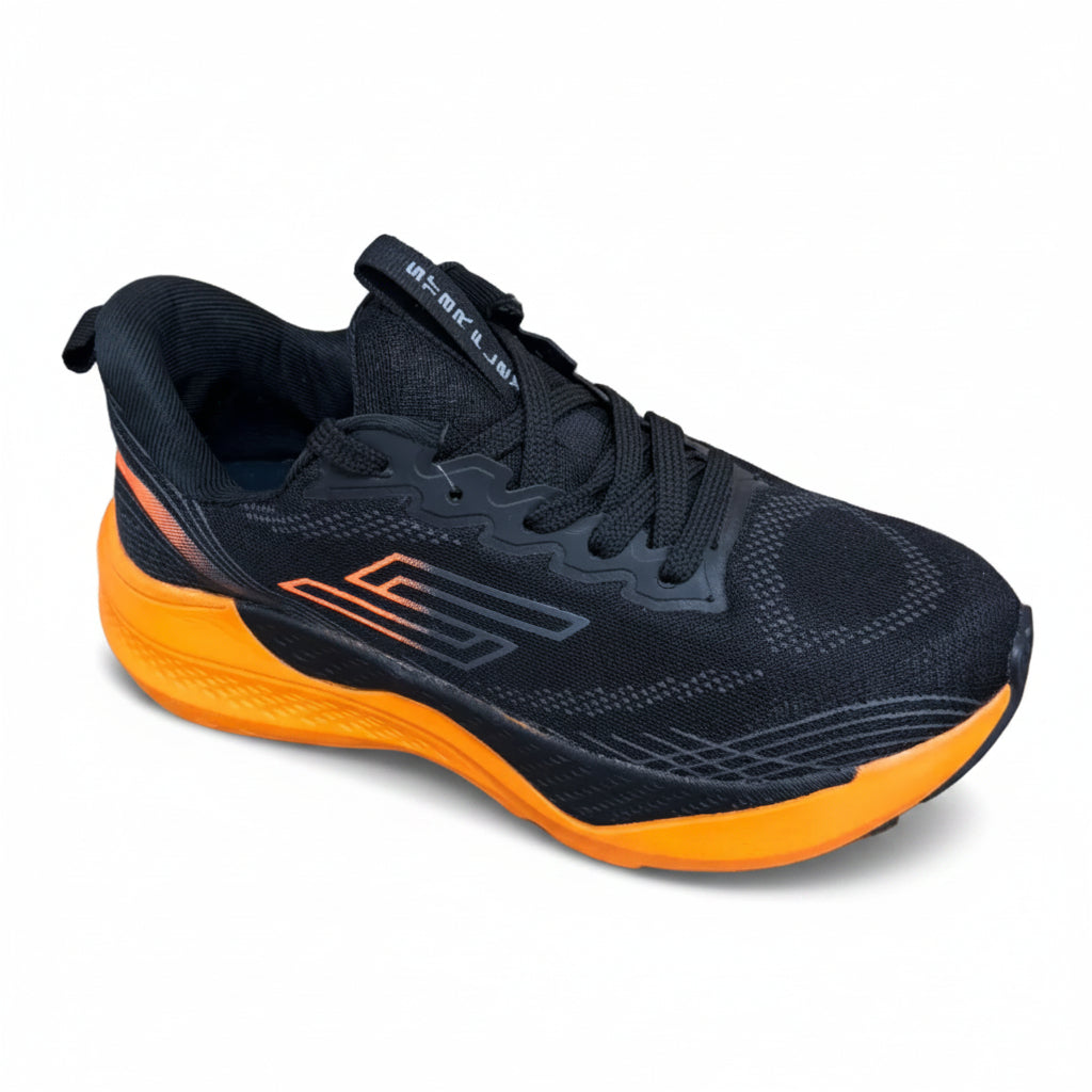 Tênis Star Flex Masculino Preto e Laranja