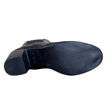 Bota Feminina em Couro BX66 Salto Bloco